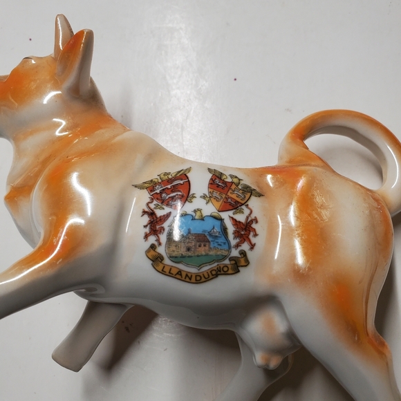 Vintage Llandudno Wales Cow Creamer Cottagecore Country Home - Picture 2 of 8